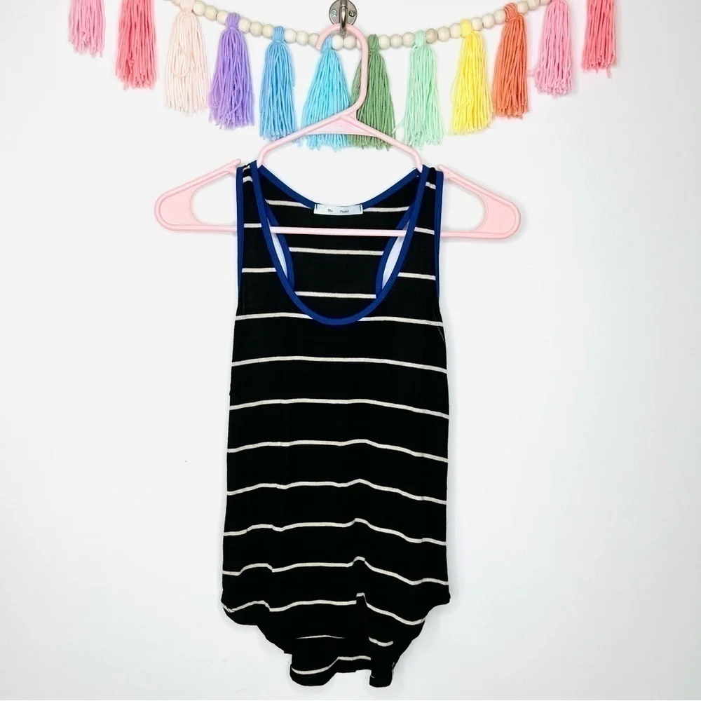 Blu Planet Soft Stripe Razorback Lightweight Tank Top Size Extra Small - Picture 9 of 9